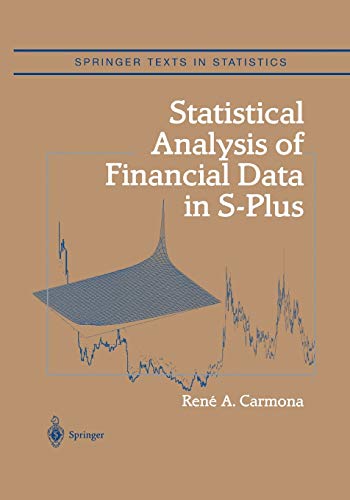 Imagen de archivo de Statistical Analysis of Financial Data in S-Plus a la venta por Buchpark