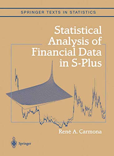 Stock image for Statistical Analysis of Financial Data in S-Plus for sale by Buchpark