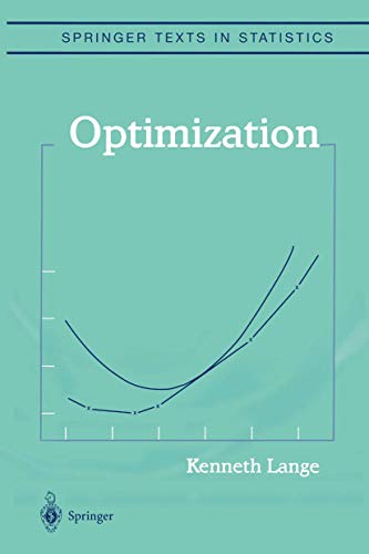 9781441919106: Optimization (Springer Texts in Statistics)