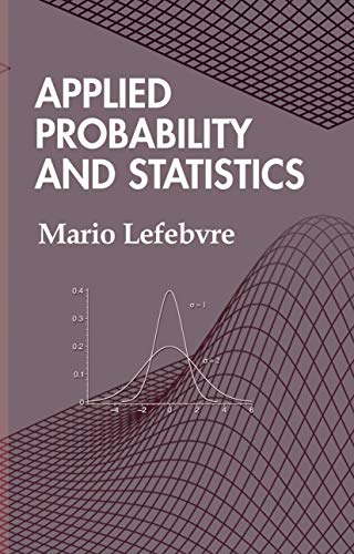 Imagen de archivo de Applied Probability and Statistics a la venta por Ria Christie Collections