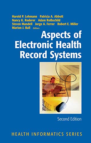 Stock image for Aspects of Electronic Health Record Systems (Health Informatics) for sale by Ria Christie Collections