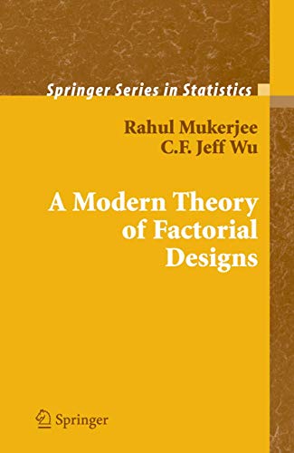 Immagine dell'editore per A Modern Theory of Factorial Design (Springer Series in Statistics) venduto da Ria Christie Collections