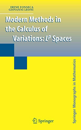 9781441922601: Modern Methods in the Calculus of Variations: L^p Spaces (Springer Monographs in Mathematics)