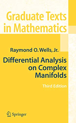 Imagen de archivo de Differential Analysis on Complex Manifolds a la venta por Revaluation Books