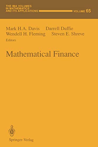Beispielbild fr Mathematical Finance zum Verkauf von Ria Christie Collections