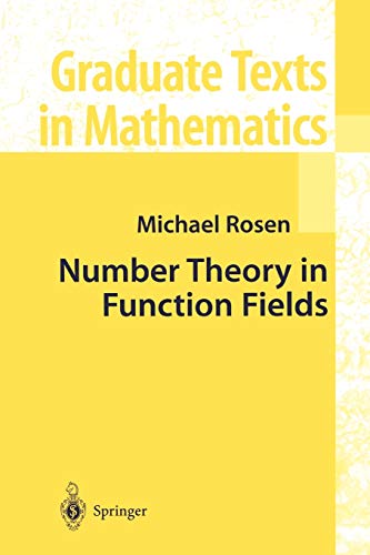Imagen de archivo de Number Theory in Function Fields (Graduate Texts in Mathematics, 210) a la venta por GF Books, Inc.