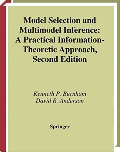 Imagen de archivo de Model Selection and Multimodel Inference: A Practical Information-Theoretic Approach a la venta por Books Unplugged