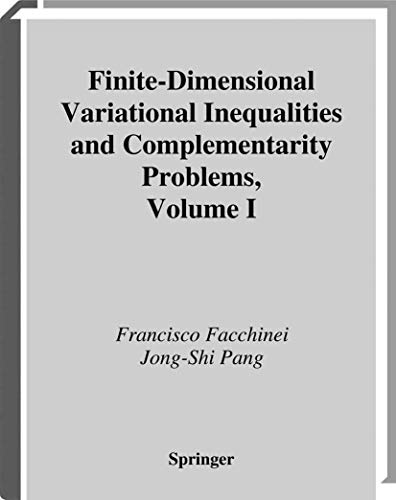 9781441930637: Finite-dimensional Variational Inequalities and Complementarity Problems (1)