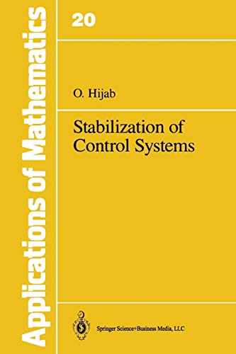 Imagen de archivo de Stabilization of Control Systems a la venta por THE SAINT BOOKSTORE
