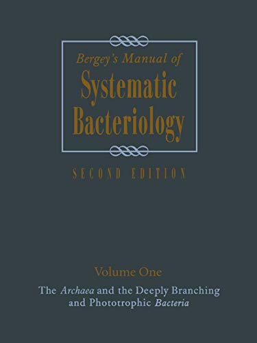 Imagen de archivo de Bergey's Manual of Systematic Bacteriology: Volume One : The Archaea and the Deeply Branching and Phototrophic Bacteria a la venta por GF Books, Inc.