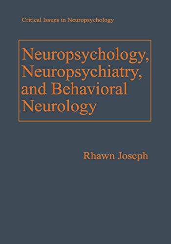 Stock image for Neuropsychology, Neuropsychiatry, and Behavioral Neurology (Critical Issues in Neuropsychology) for sale by Lucky's Textbooks