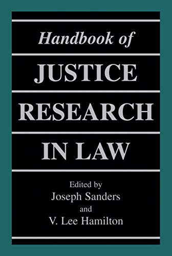 Imagen de archivo de Handbook of Justice Research in Law a la venta por Lucky's Textbooks
