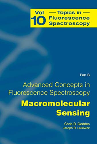 Stock image for Advanced Concepts in Fluorescence Sensing: Part B: Macromolecular Sensing (Topics in Fluorescence Spectroscopy) for sale by Revaluation Books