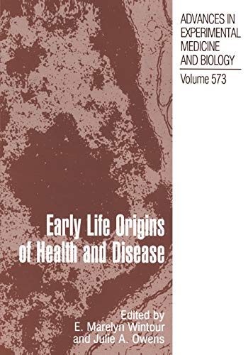 Beispielbild fr Early Life Origins of Health and Disease zum Verkauf von Revaluation Books