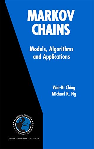 9781441939869: Markov Chains: Models, Algorithms and Applications: 83