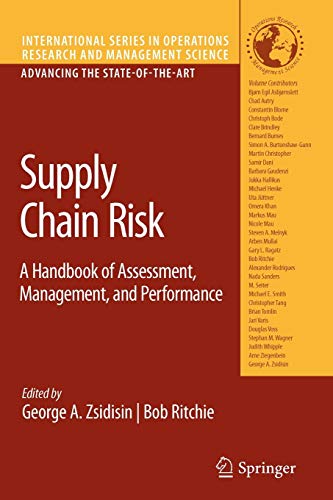 9781441946454: Supply Chain Risk: A Handbook of Assessment, Management, and Performance: 124