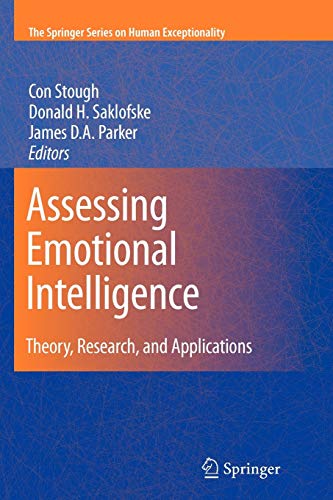 9781441946928: Assessing Emotional Intelligence: Theory, Research, and Applications (The Springer Series on Human Exceptionality)
