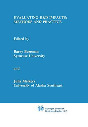 Beispielbild fr Evaluating R&D Impacts: Methods and Practice zum Verkauf von Patrico Books