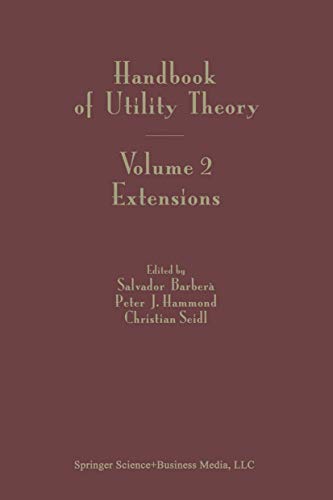 9781441954176: Handbook of Utility Theory: Extensions (2)