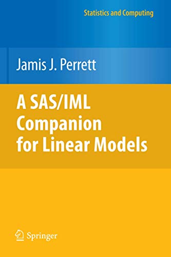 Imagen de archivo de A SAS/IML Companion for Linear Models (Statistics and Computing) a la venta por HPB-Red