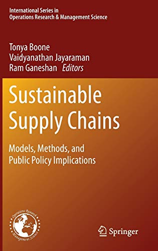 Stock image for Sustainable Supply Chains. Models, Methods, and Public Policy Implications. for sale by Gast & Hoyer GmbH