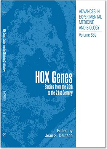 Imagen de archivo de Hox Genes: Studies from the 20th to the 21st Century (Advances in Experimental Medicine and Biology, 689) a la venta por Lucky's Textbooks
