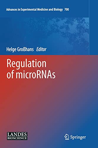 Imagen de archivo de Regulation of microRNAs a la venta por Blackwell's