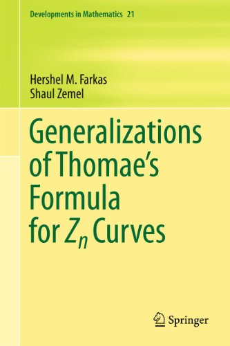 Stock image for Generalizations of Thomae's Formula for Zn Curves (Developments in Mathematics, Vol. 21) (Developments in Mathematics, 21) for sale by GF Books, Inc.