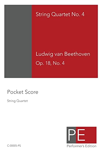 Beethoven String Quartet No. 4: Pocket Score (9781442102989) by Schuster, Mark; Beethoven, Ludwig Van