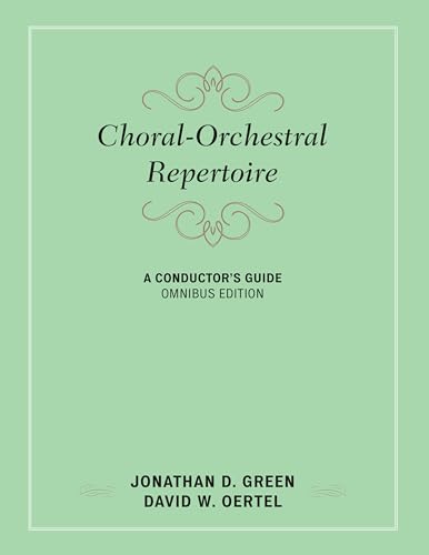 Beispielbild fr Choral-Orchestral Repertoire: A Conductors Guide (Music Finders) zum Verkauf von Michael Lyons