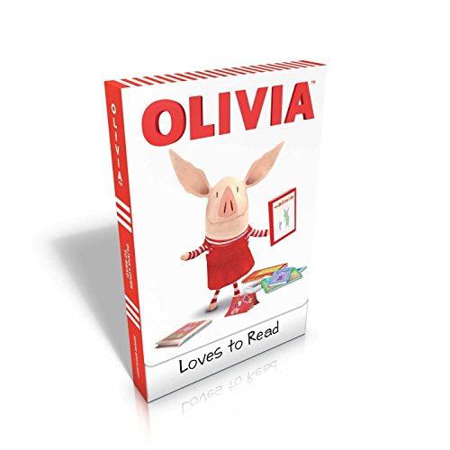 Stock image for OLIVIA Loves to Read: Olivia Trains Her Cat; Olivia and Her Ducklings; Olivia Takes a Trip; Olivia and the Snow Day; Olivia Plants a Garden; Olivia Goes Camping (Olivia TV Tie-in) for sale by Jenson Books Inc