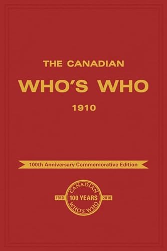 Stock image for The Canadian Who's Who 1910 for sale by Benjamin Books