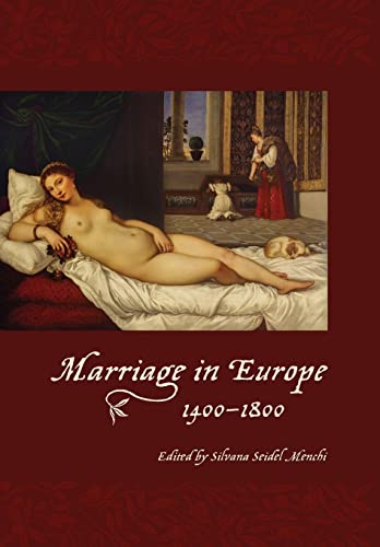 Beispielbild fr Marriage in Europe, 1400-1800 zum Verkauf von WorldofBooks