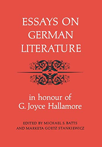 Beispielbild fr Essays on German Literature zum Verkauf von Blackwell's