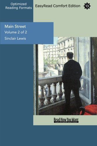 Main Street: Easyread Comfort Edition (9781442920217) by Lewis, Sinclair