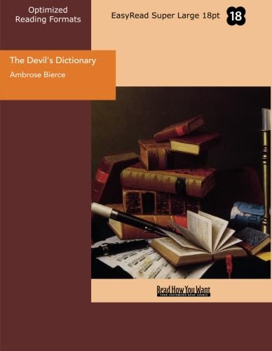 Stock image for The Devil's Dictionary (EasyRead Super Large 18pt Edition) for sale by Revaluation Books