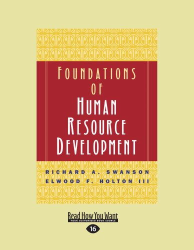 9781442961944: Foundations of Human Resource Development: Easyread Large Edition