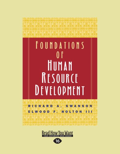 9781442962132: Foundations of Human Resource Development: Easyread Large Edition