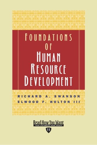 9781442962897: Foundations of Human Resource Development: Easyread Edition