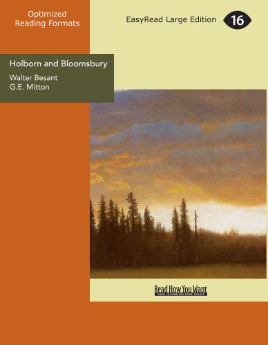 Stock image for Holborn and Bloomsbury (EasyRead Large Edition) for sale by Revaluation Books