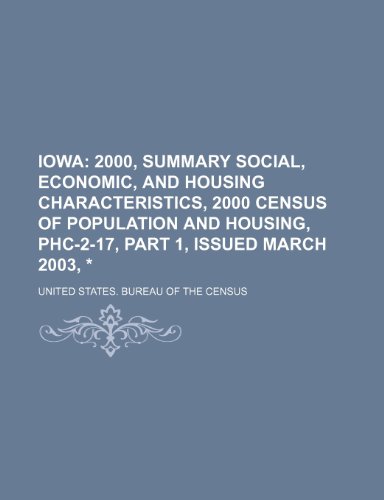 Iowa (9781443233132) by U.S. Census Bureau