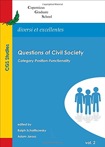 Imagen de archivo de Questions Of Civil Society: Category-Position-Functionality a la venta por Basi6 International