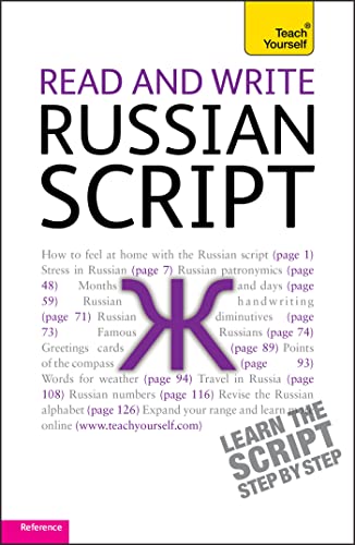 Beispielbild fr Read and Write Russian Script: Teach Yourself zum Verkauf von WorldofBooks