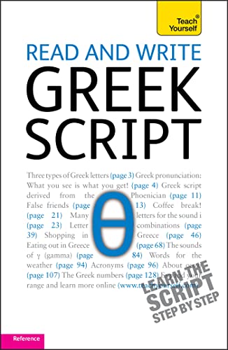 Stock image for Read and Write Greek Script: Teach Yourself for sale by Chiron Media