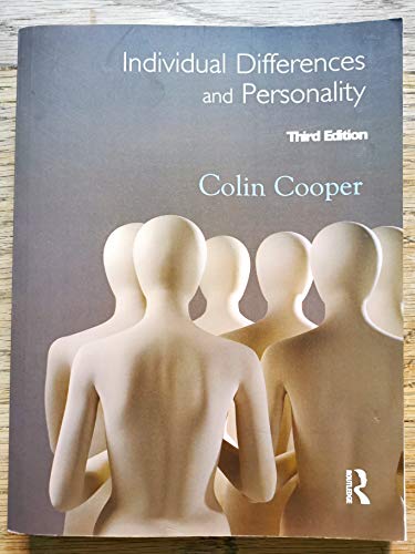 Individual Differences and Personality (9781444108590) by Cooper, Colin