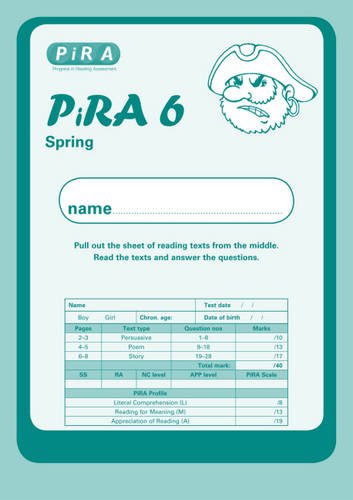 Progress in Reading Assessment Test 6, Spring Pk10 (PiRA) (9781444111170) by McCarty, Colin