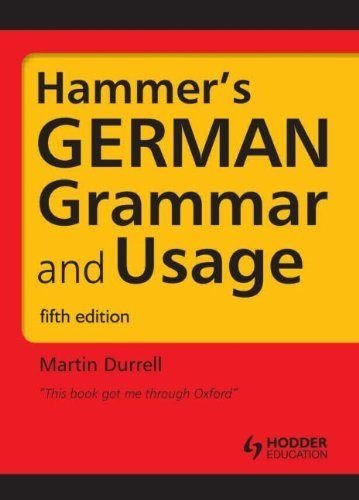 9781444120165: Hammer's German Grammar and Usage (Routledge Reference Grammars)