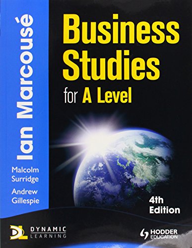 9781444122756: Business Studies for A-Level
