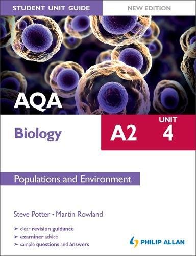 Stock image for AQA A2 Biology Student Unit Guide New Edition: Unit 4 Populations and Environment for sale by Reuseabook