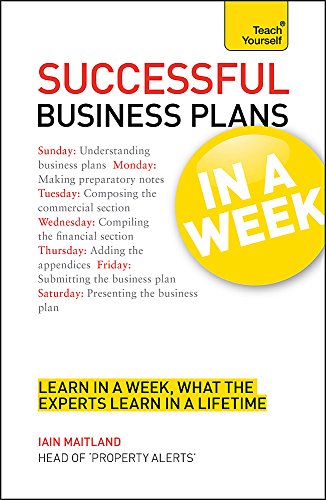 Beispielbild fr Teach Yourself Successful Business Plans in a Week zum Verkauf von WorldofBooks